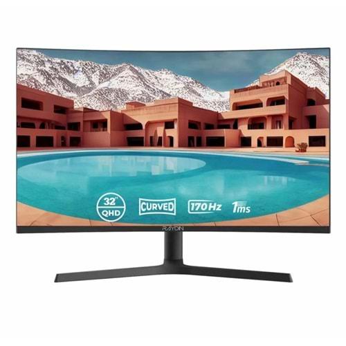 RAYDIN G32VA170QC 32 INCH 1MS 170HZ 2K QUAD HD CURVED GAMING MONITOR