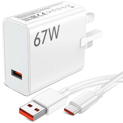 XIAOMI 67W PD POWER ADAPTER AND USB-C CABLE