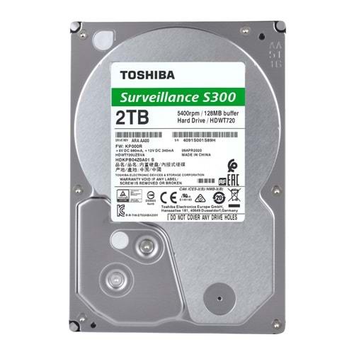2TB TOSHIBA 5400RPM S300 SATA3 128MB 7/24 HDWT720UZSVA