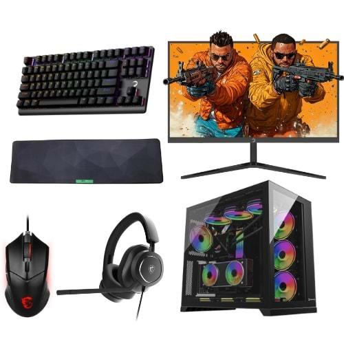 LANSMAN GAMING BUNDLE RYZEN 7-9800X3D 64 GB RAM DDR5 32 GB RTX 5090 2 TB SSD 1250W 80+ GOLD PSU