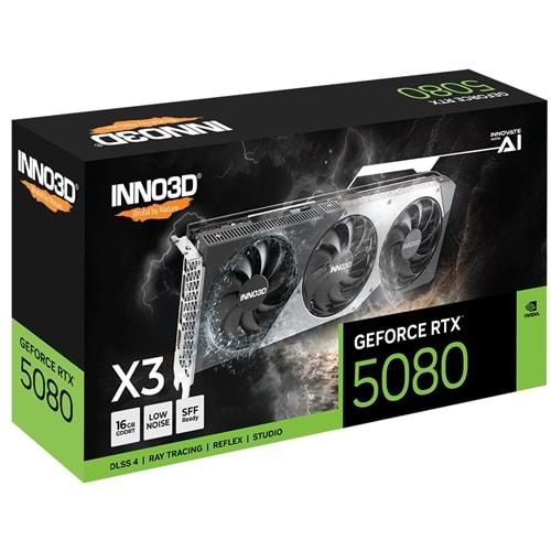 INNO3D RTX 5080 X3 OC 16GB 256 BIT GDDR7 EKRAN KARTI