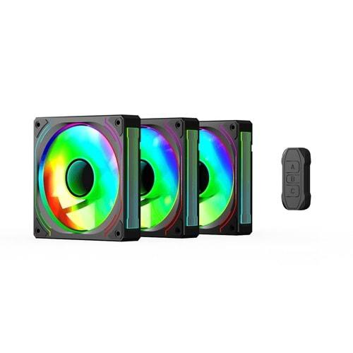 GamePower Glacia 120 Infinity ARGB 3`Lü Fan Seti + Hub Kit