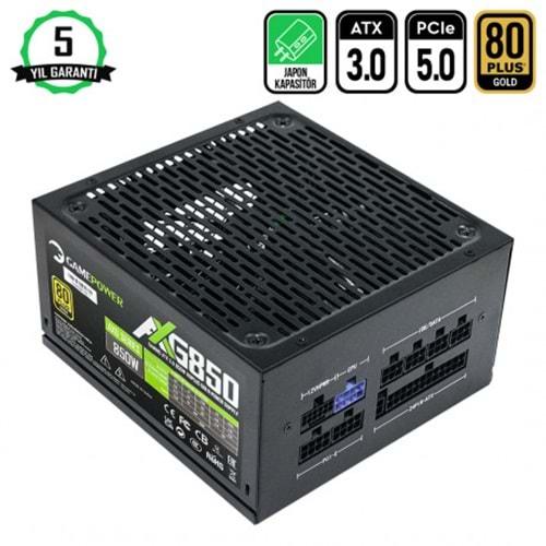 GAMEPOWER AXG-850 80+ (GOLD) 850W FULL MODULER PSU
