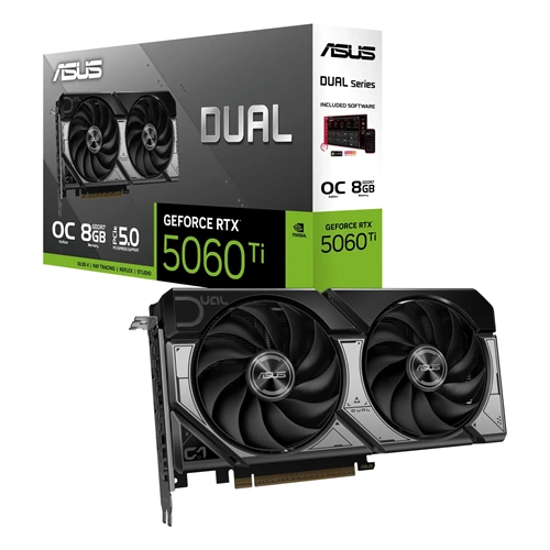 ASUS DUAL GeForce RTX 5060 TI 8GB DUAL-RTX5060TI-8GB GDDR7 128Bit DX12 DLSS 4 Ekran Kartı