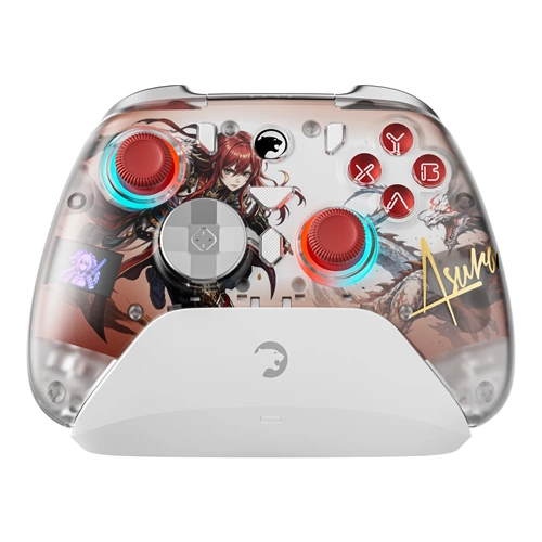 GamePower Asura Kablosuz Beyaz RGB TMR Gamepad (2.4G, Bluetooth, Kablolu)