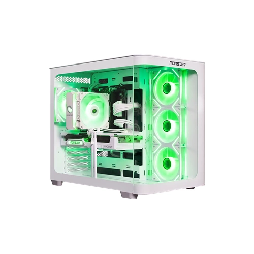 OUTLET MONSTER GAMING PC INTEL i5-14400F 16 GB DDR5 RAM 1 TB NVME SSD 16 GB RX9060XT