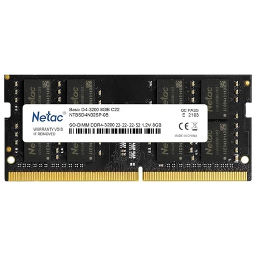 Netac Basic NTB 16GB 3200MHz DDR4 LAPTOP RAM NTBSD4N32SP-16