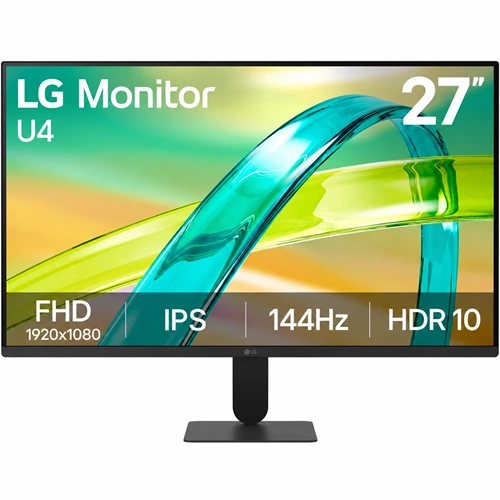 LG 27 27U411B-B 5MS 144HZ VGA HDMI IPS MONITOR