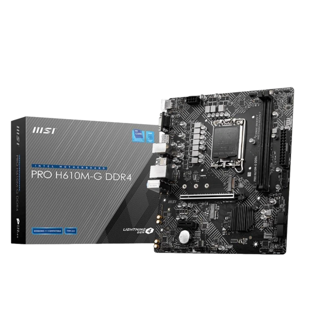 MSI PRO H610M-G DDR4 3200 MHZ mATX 1700 PIN