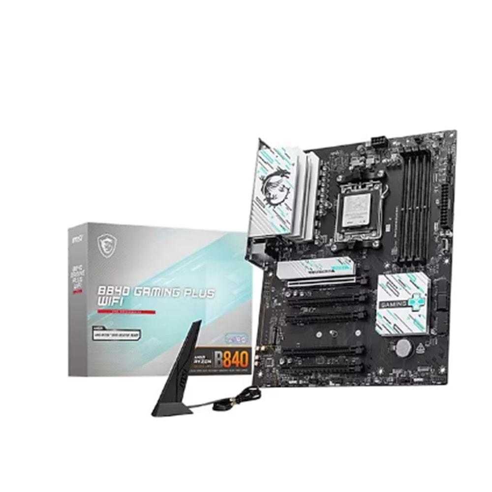 MSI B840 GAMING PLUS WIFI DDR5 8000MT/S 1XHDMI 2XM.2 ATX AM5