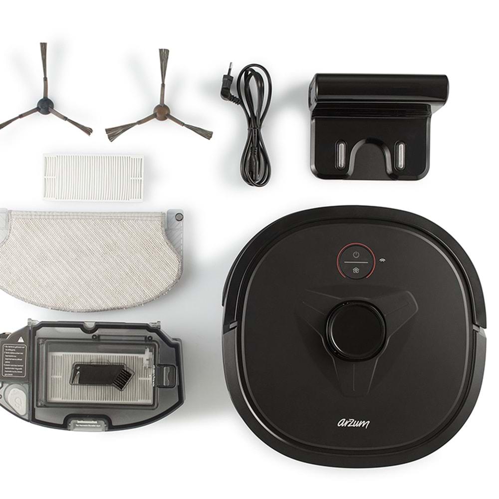 ARZUM AR4304 ROBOTEK X4 LDS AKILLI ROBOT SÜPÜRGE SİYAH