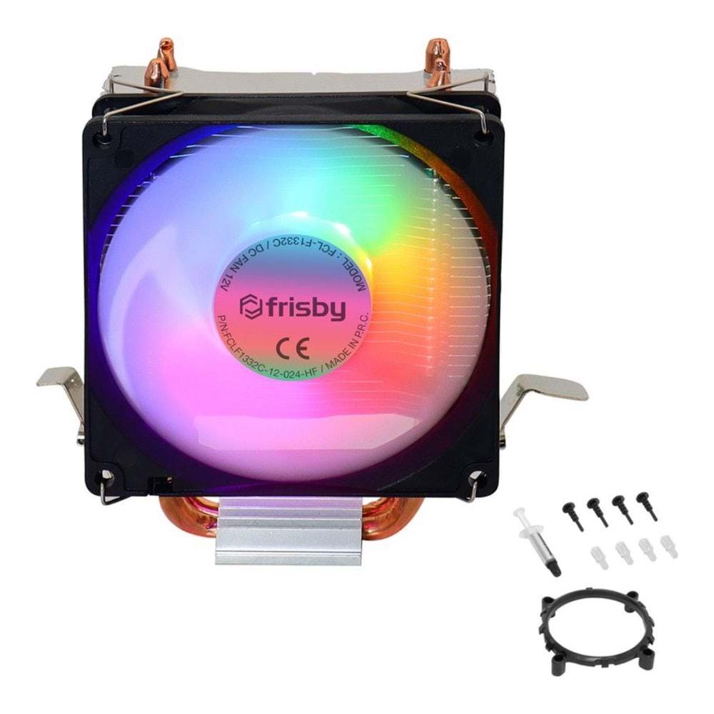FRISBY FCL F1332C (P2S) INTEL 1366/115X/1200/1700 AMD AM2/AM2+/AM3/AM4/AM5 İŞLEMCİ FAN