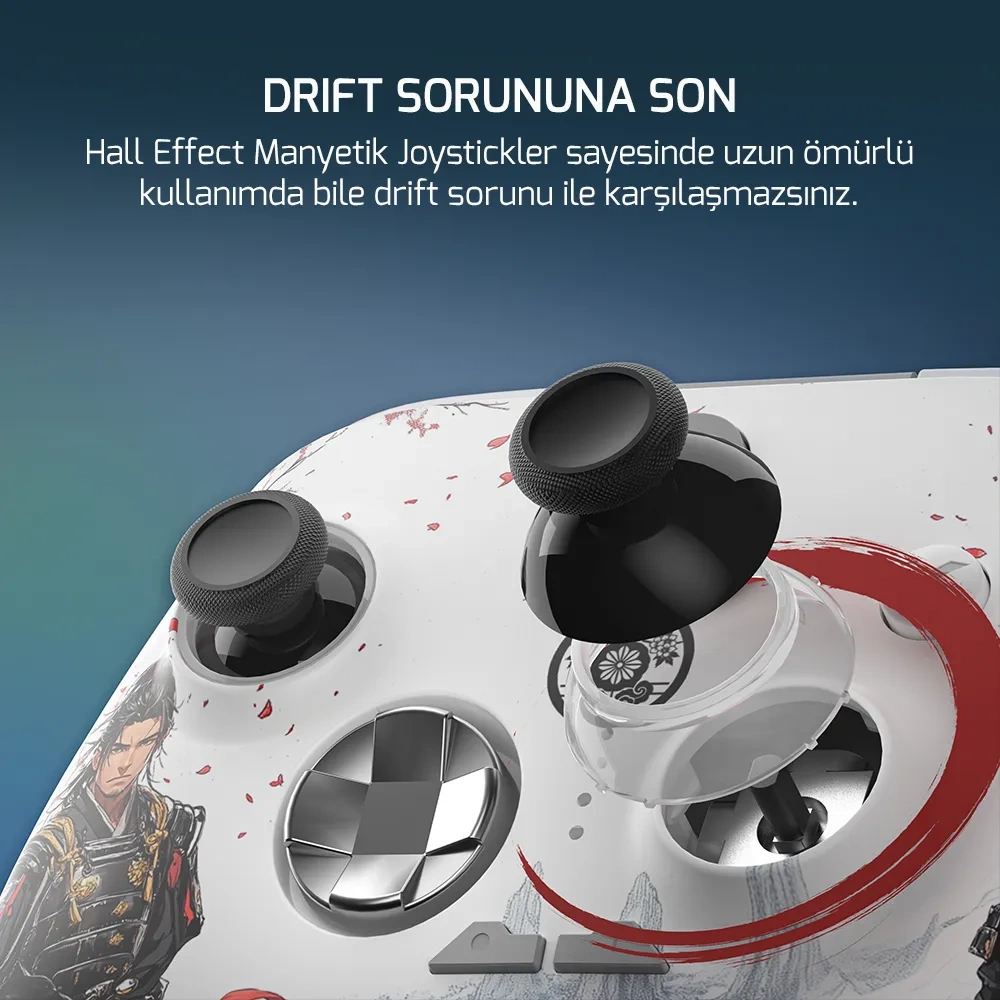 GamePower Force RGB Kablosuz Beyaz Gamepad (2.4G, Bluetooth,Kablolu) (PC Uyumlu)