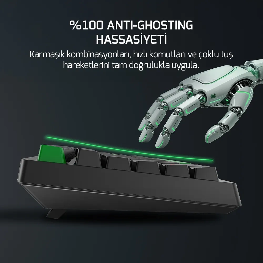 GAMEPOWER TIRUS HE80 8K KABLOLU RGB MANYETİK GAMING KLAVYE