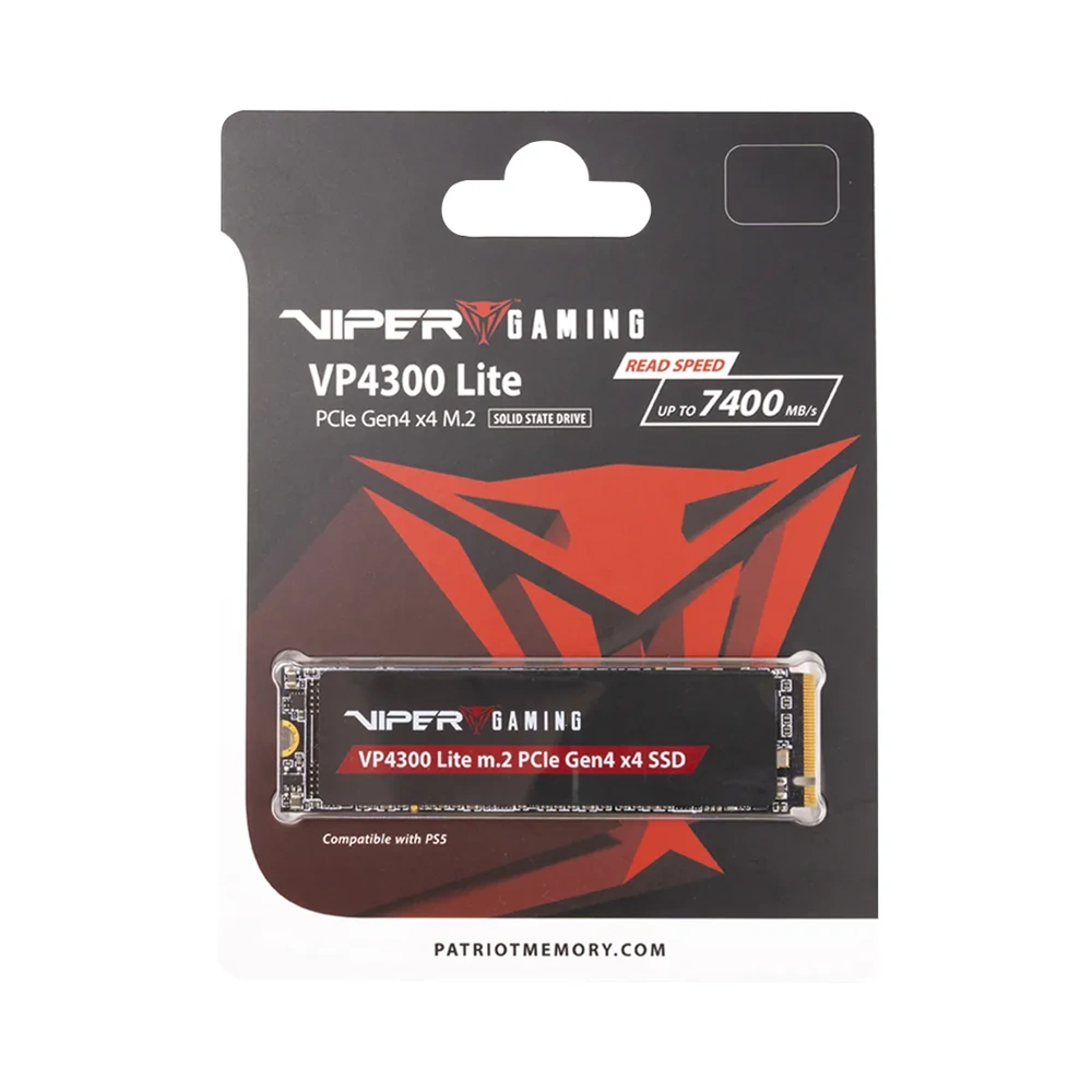 Patriot Viper VP4300 Lite Gaming SSD 500GB 7000/4000MB/s Gen4x4 NVMe M.2