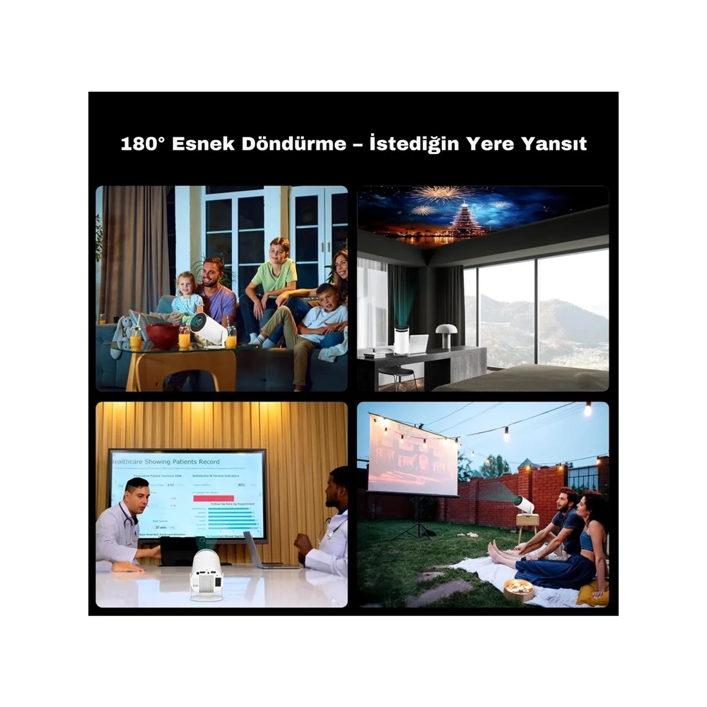 ULTRA HD SMART PROJEKSIYON ANDROID WIFI BLUETOOTH