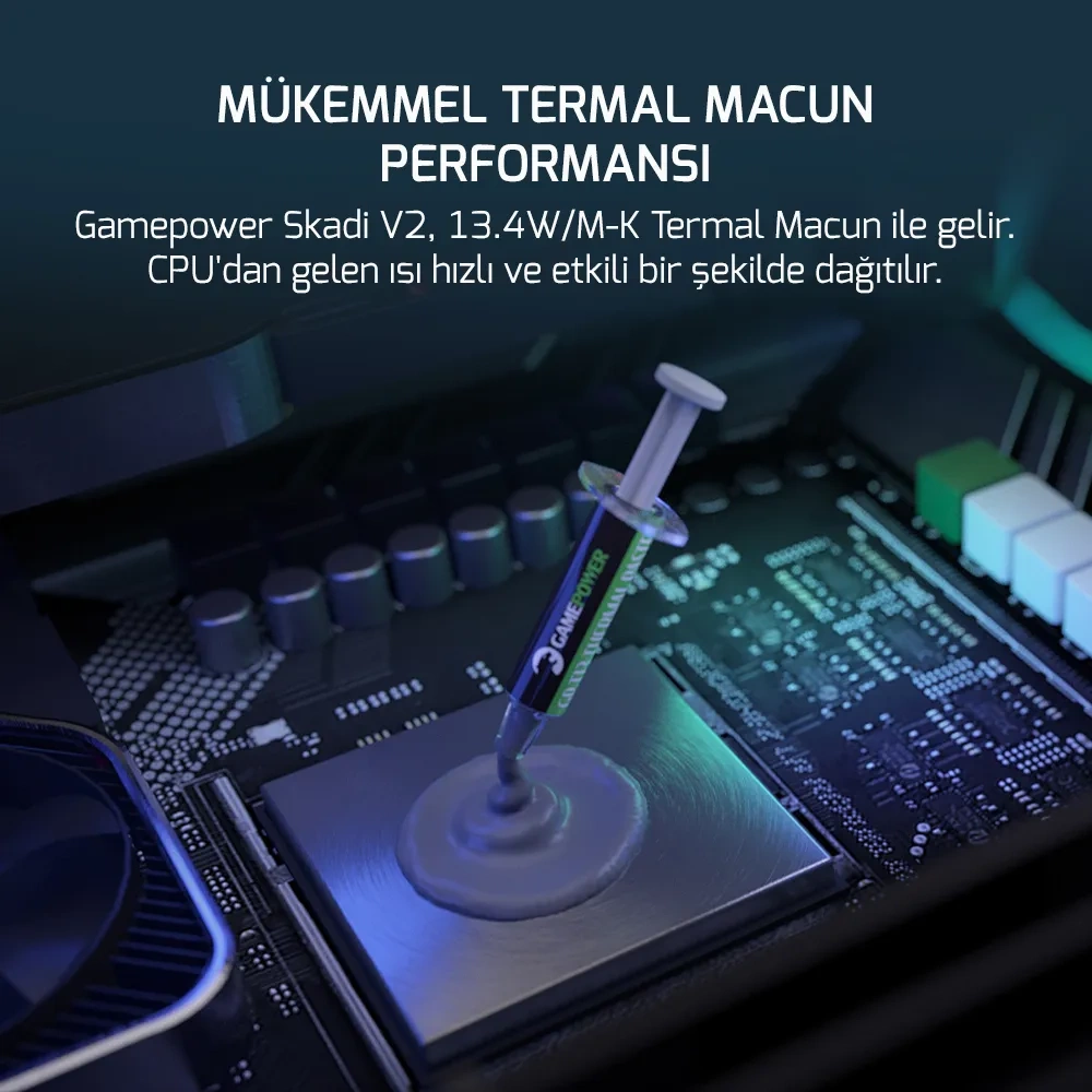 GAMEPOWER SKADI V2 360 AIO RGB LGA1700/AM5 Uyumlu Sıvı Soğutucu