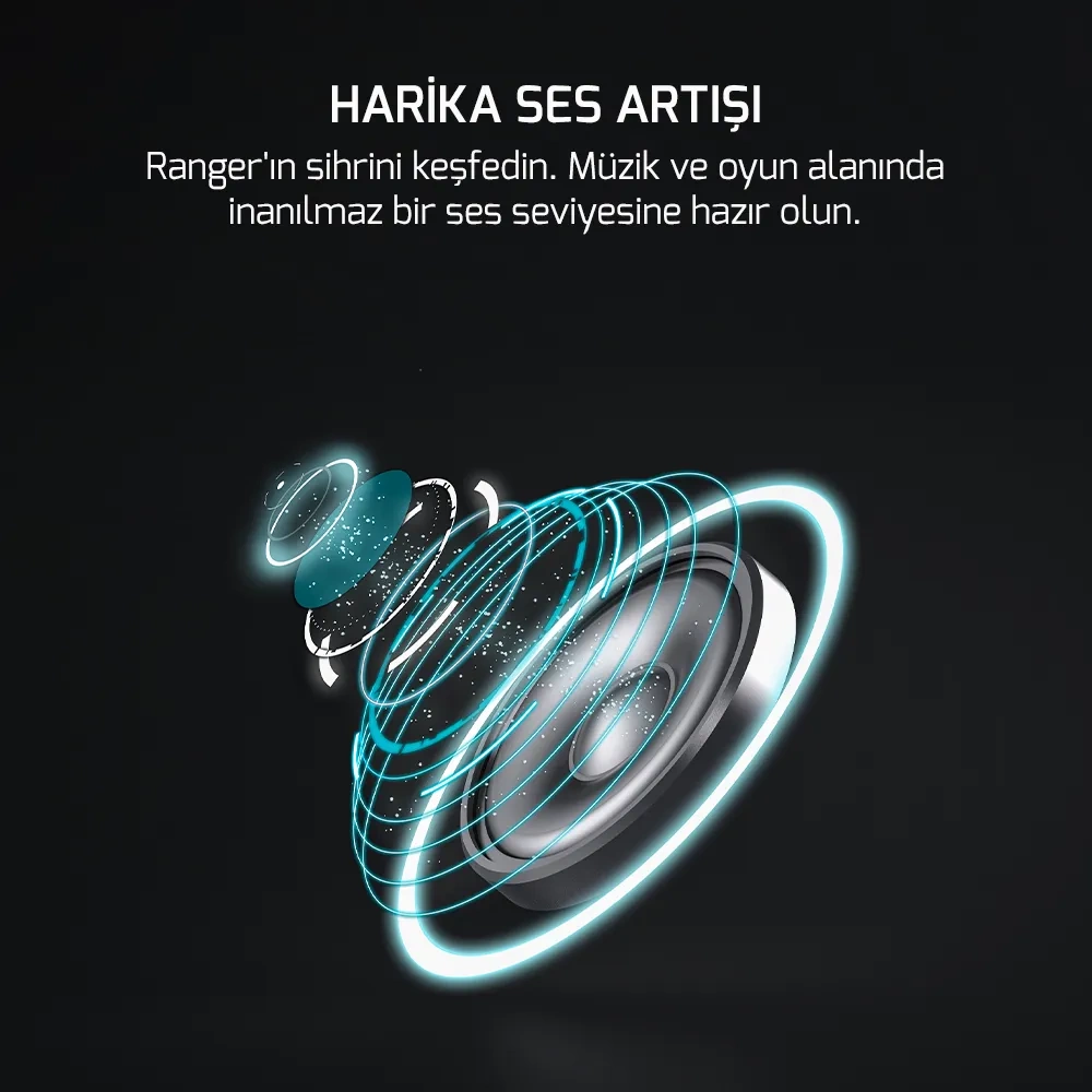 GAMEPOWER RANGER SIYAH 7.1 RGB GAMING KULAKLIK