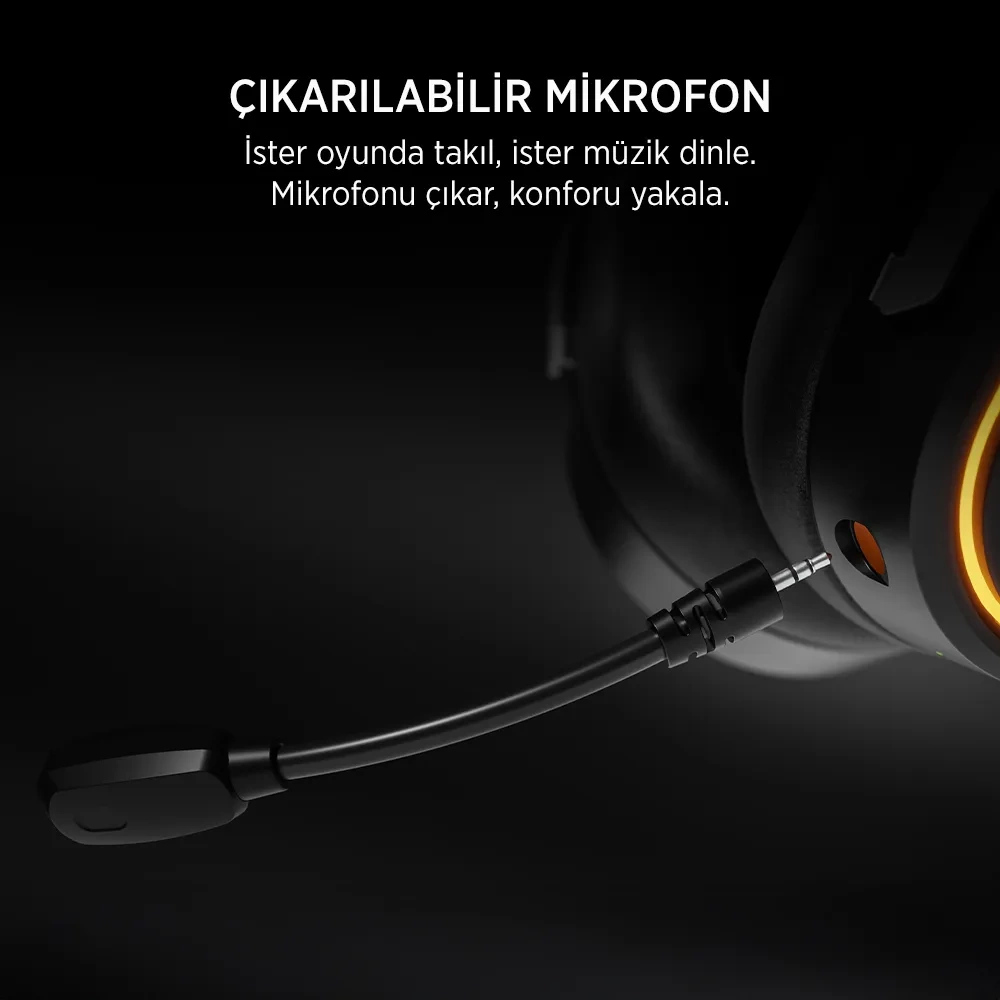 James Donkey 830 Triple Mode (Bluetooth/Wireless/USB) Gaming Kulaklık Siyah