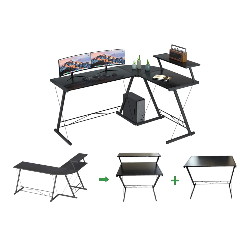 GAMEON II XL SERİSİ AYARLANABİLİR 3 IN 1 L ŞEKİLLİ OYUNCU MASASI