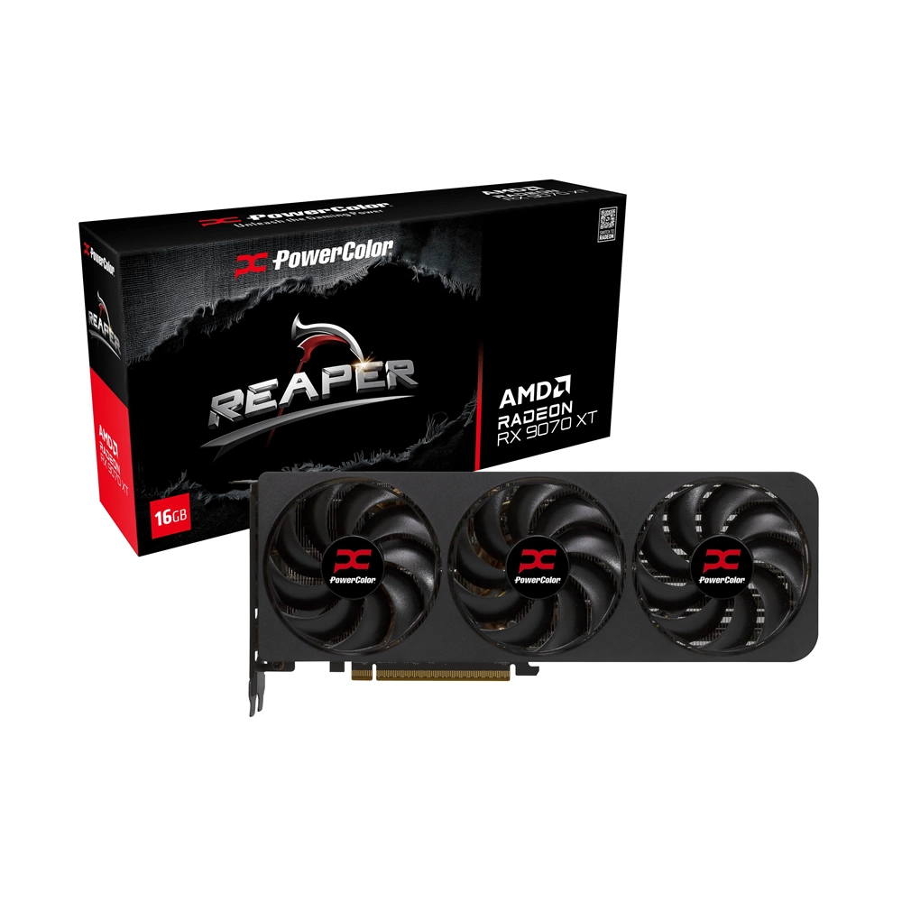 POWERCOLOR RADEON RX 9070 XT REAPER 16GB GDDR6 256 BIT EKRAN KARTI
