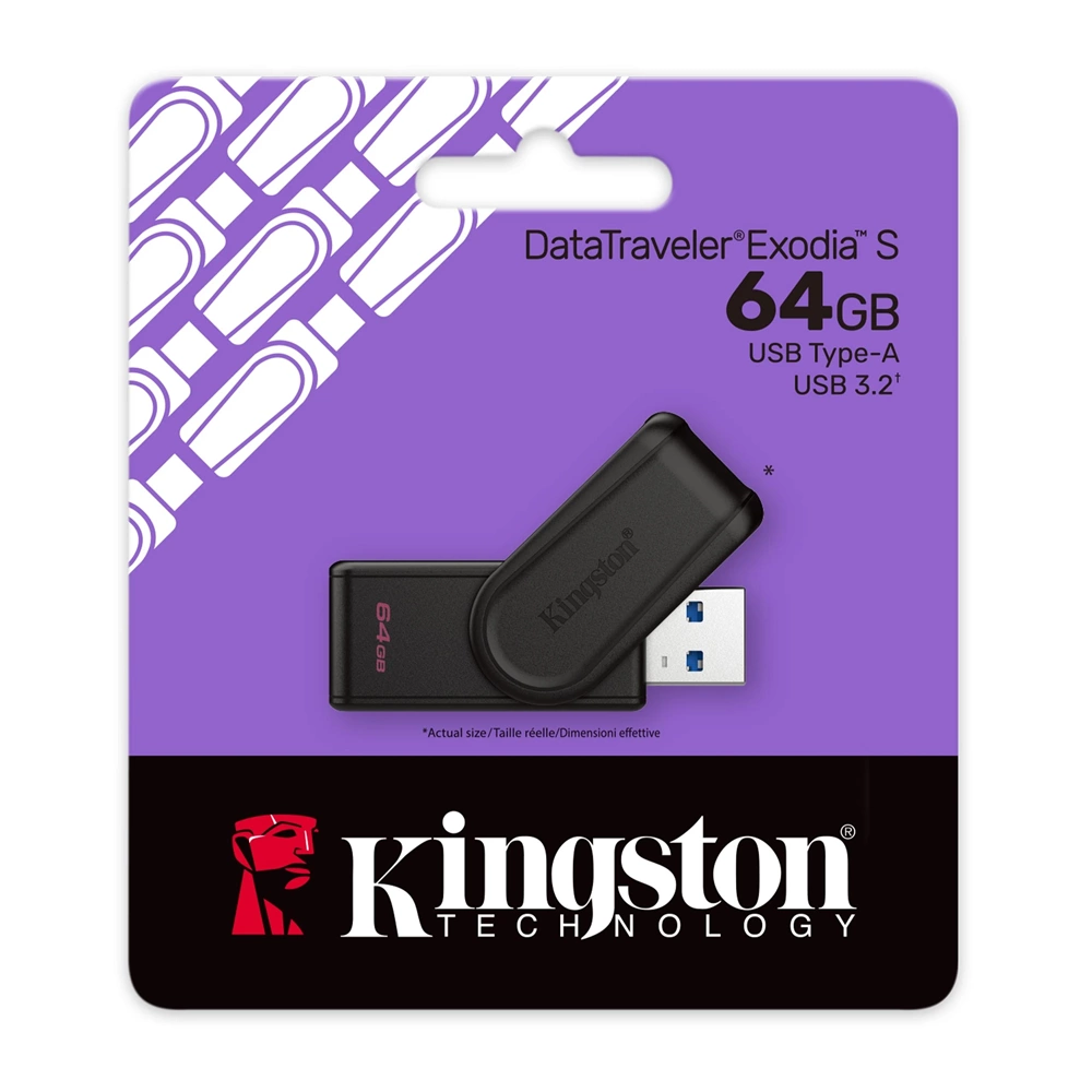 Kingston DataTraveler S Exodia 64 GB USB 3.2 Flash Bellek