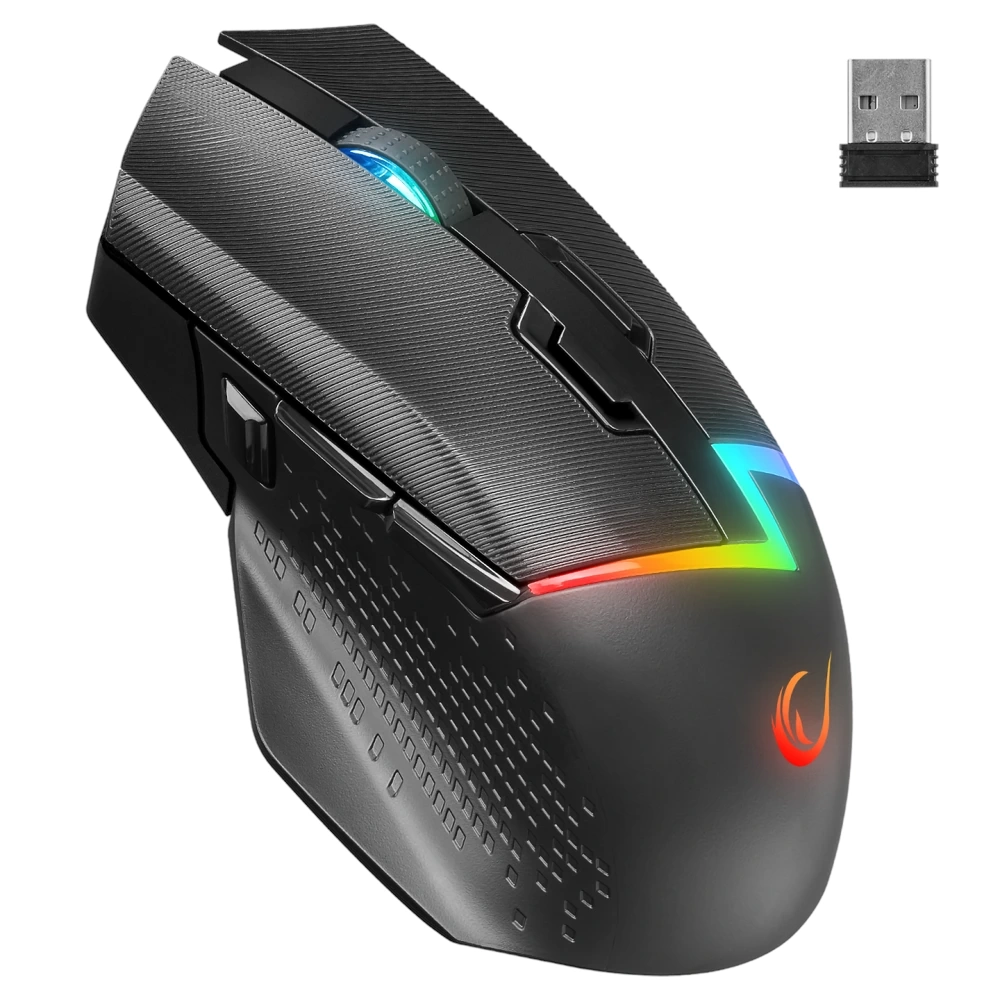 RAMPAGE DROP M3 V2 KABLOSUZ 24000 DPI SIYAH RGB SARJLI GAMING MOUSE