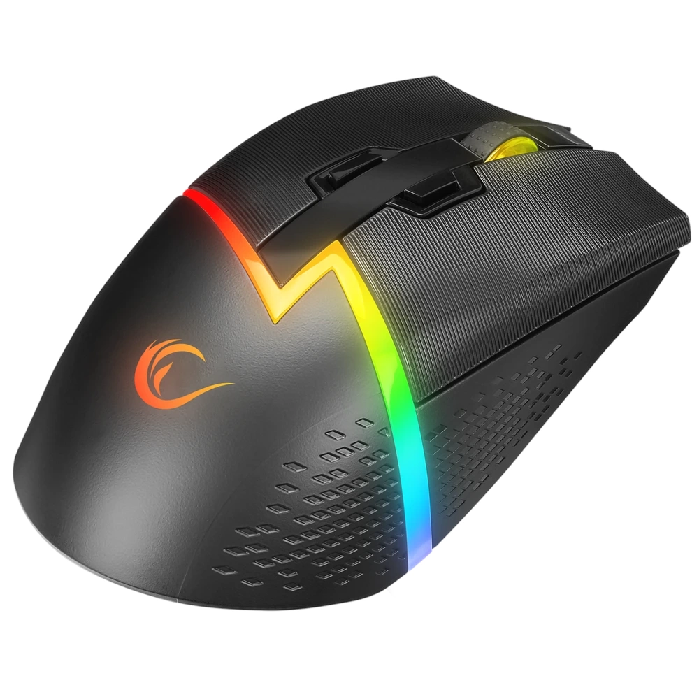 RAMPAGE DROP M3 V2 KABLOSUZ 24000 DPI SIYAH RGB SARJLI GAMING MOUSE
