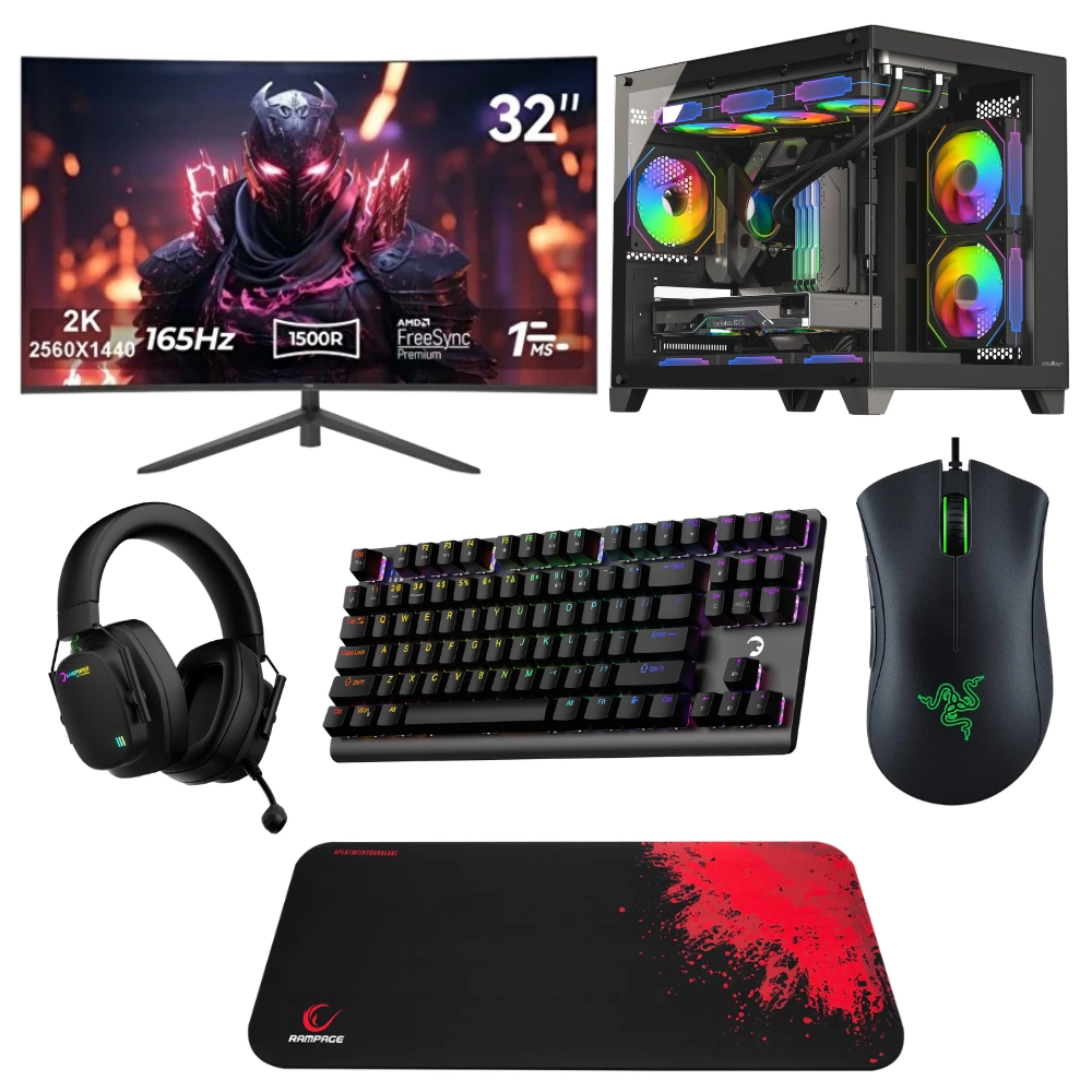 LANSMAN GAMING BUNDLE CORE i7-14700K 32 GB DDR5 RAM 16GB RTX5070Ti 1TB SSD 850W