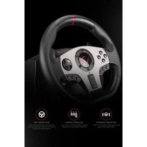 RAMPAGE V902 GAMING OYUNCU PEDAL/VİTES/DIREKSIYON SETI PC UYUMLU