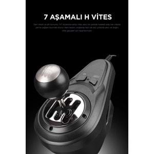 RAMPAGE V902 GAMING OYUNCU PEDAL/VİTES/DIREKSIYON SETI PC UYUMLU