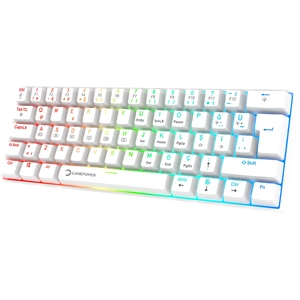 GAMEPOWER LYRA RGB 60M KLAVYE MEKANIK BLUE SWITCH BEYAZ