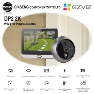 Ezviz Kablosuz Gözetleme Deliği Kapı Zili DP2