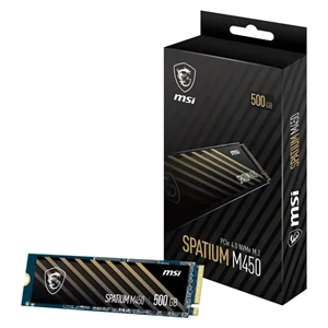 MSI Spatium M450 500GB 3600/2300MB/sn PCIe 4.0 NVMe M.2 SSD Disk