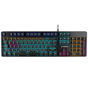 Rampage KB-MK2 Nimbus Siyah USB Rainbow Red Switch 26 Tuş Anti-Ghosting Mekanik Gaming Klavye