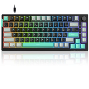 MAGEGEE SKY81 MEKANIK RGB KABLOLU GAMING KLAVYE HOT SWAP-GRI SIYAH