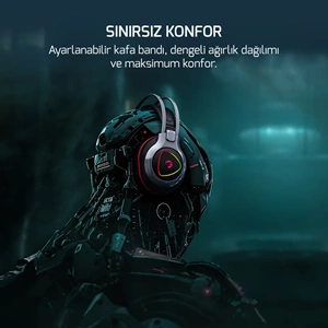 GAMEPOWER RANGER SIYAH 7.1 RGB GAMING KULAKLIK