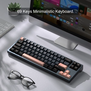 MAGEGEE CAPTAIN72 MANYETIK KABLOLU RGB HOT SWAP CNC SIYAH GAMING KLAVYE