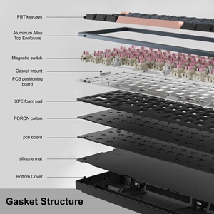 MAGEGEE CAPTAIN72 MANYETIK KABLOLU RGB HOT SWAP CNC SIYAH GAMING KLAVYE