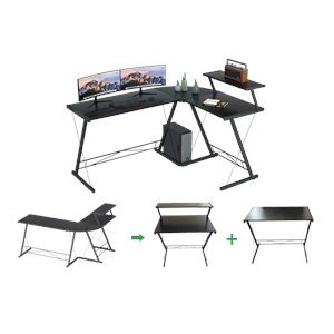 GAMEON II XL SERİSİ AYARLANABİLİR 3 IN 1 L ŞEKİLLİ OYUNCU MASASI