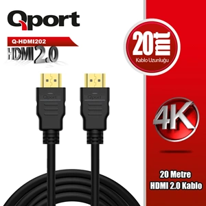 QPORT 20M HDMI KABLO