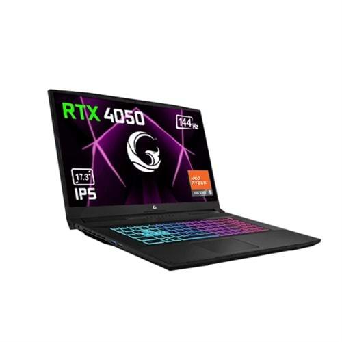 GAME GARAJ SLAYER RX5L-4050 AMD RYZEN5-7535HS 16 GB RAM 512GB SSD 6GB RTX4050 17.3 INCH DOS