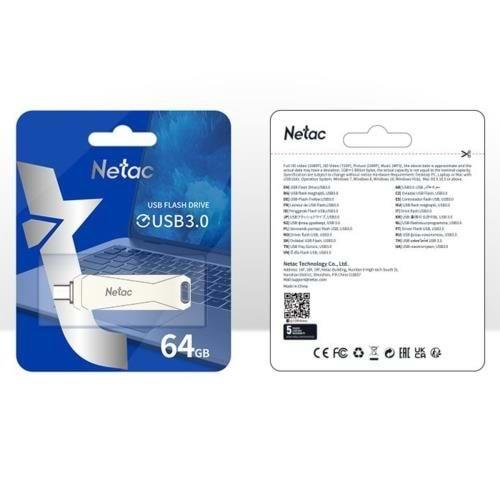 NETAC U782C 64GB USB 3.0+TYPE-C NT03U782C-064G-30PN