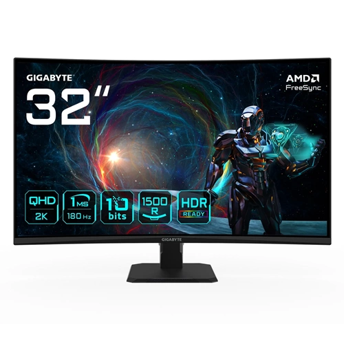 31.5 GIGABYTE GS32QCA 1MS 180 HZ 2K KAVİSLİ GAMING MONITOR