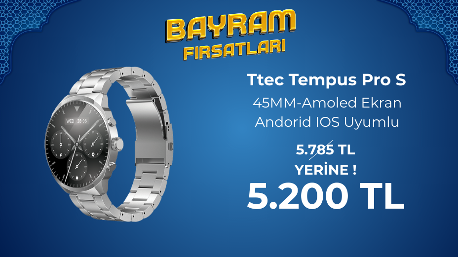 TTEC 2SW08MY TEMPUS PRO 45MM AKILLI SAAT